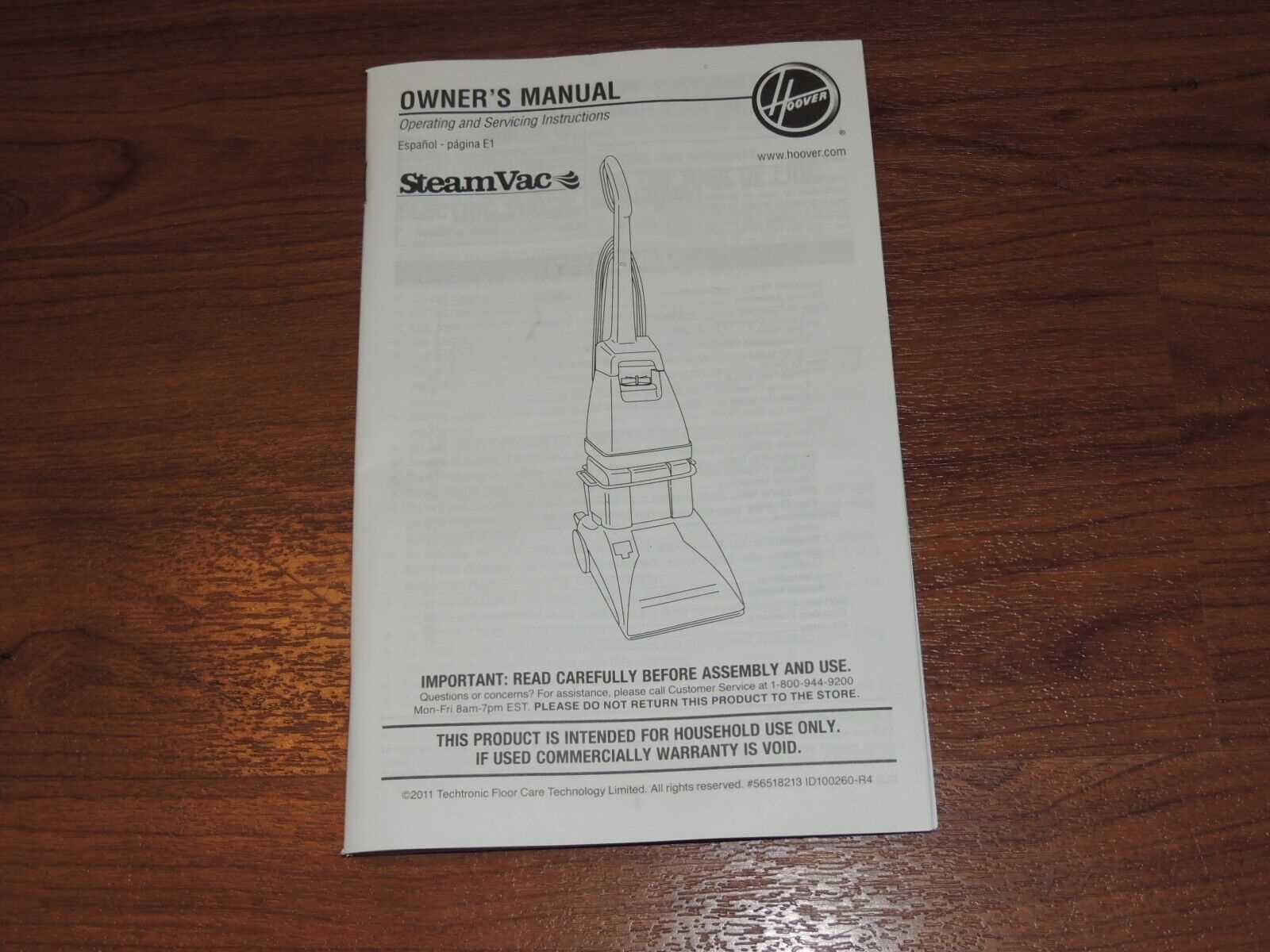 hoover steamvac instruction manual