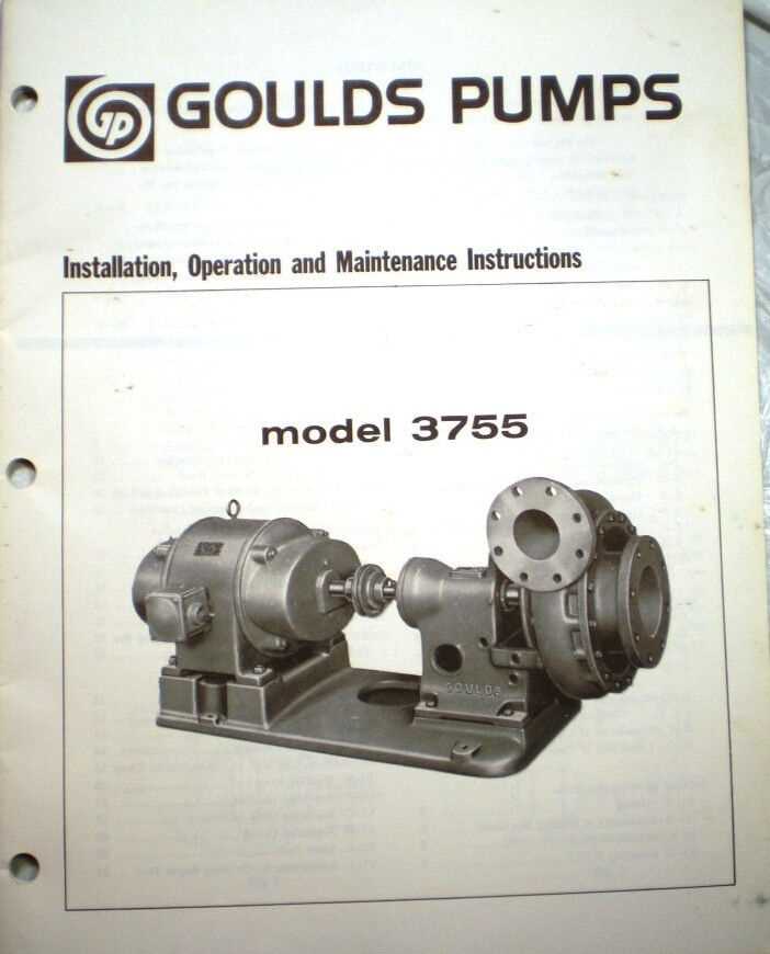 goulds pumps instruction manuals