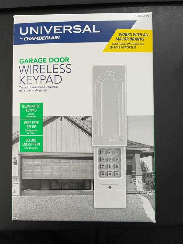 manual clicker garage door keypad instructions