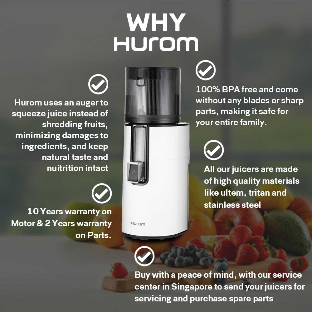 hurom slow juicer instruction manual