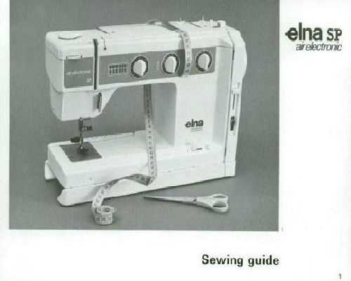 elna air electronic su instruction manual