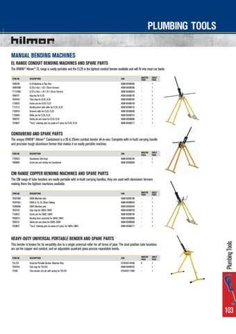 hilmor pipe bender instruction manual