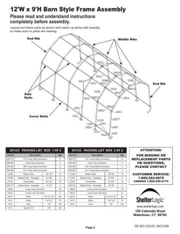 shed in a box instruction manual