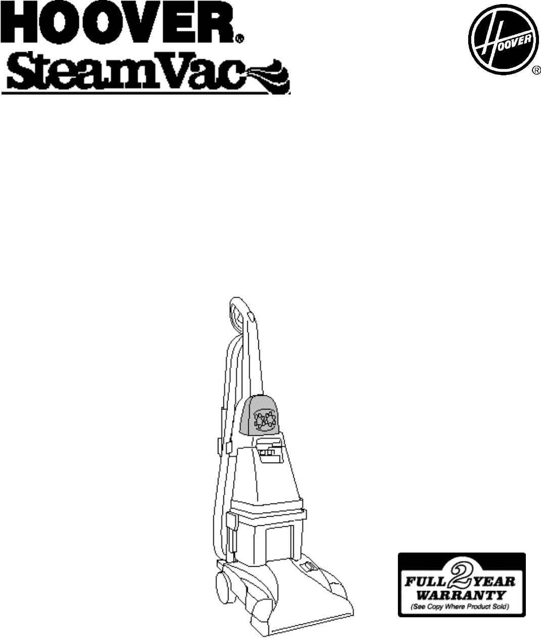 hoover steamvac instruction manual