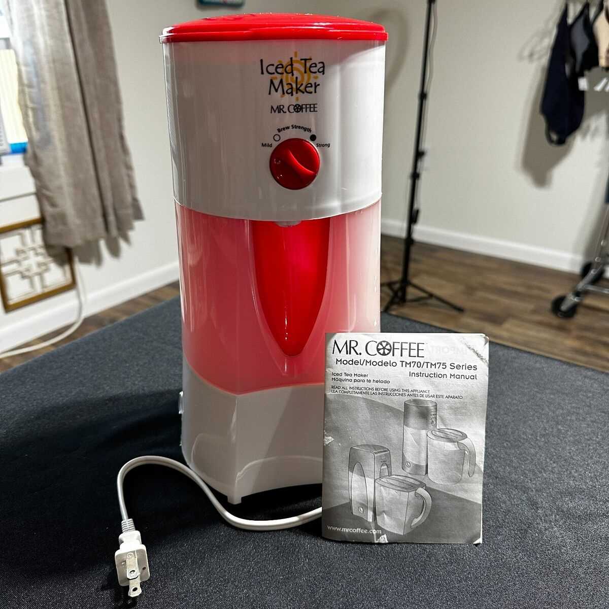 mr coffee iced tea maker tm70 instruction manual