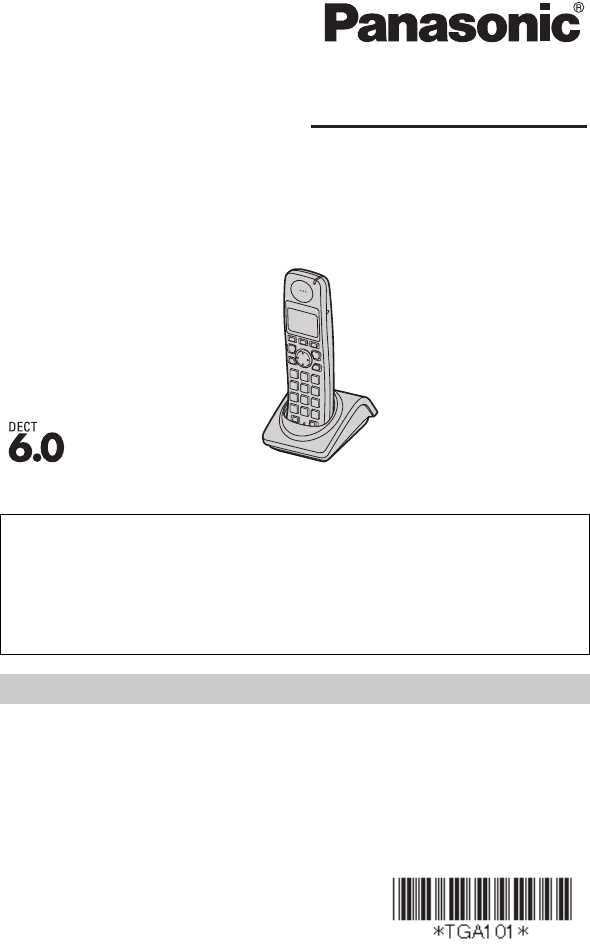 instruction manual for panasonic cordless phone