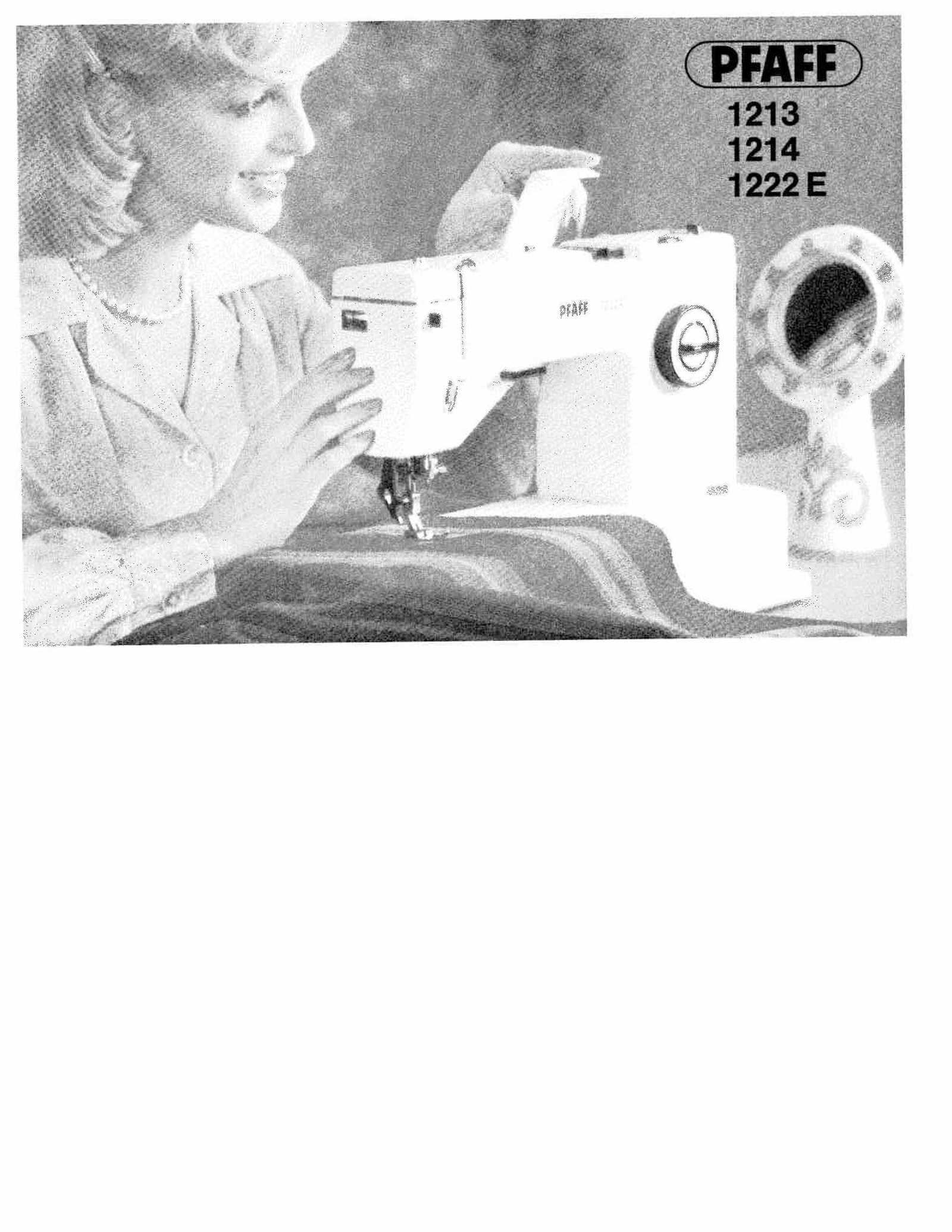 instruction manual for pfaff sewing machine