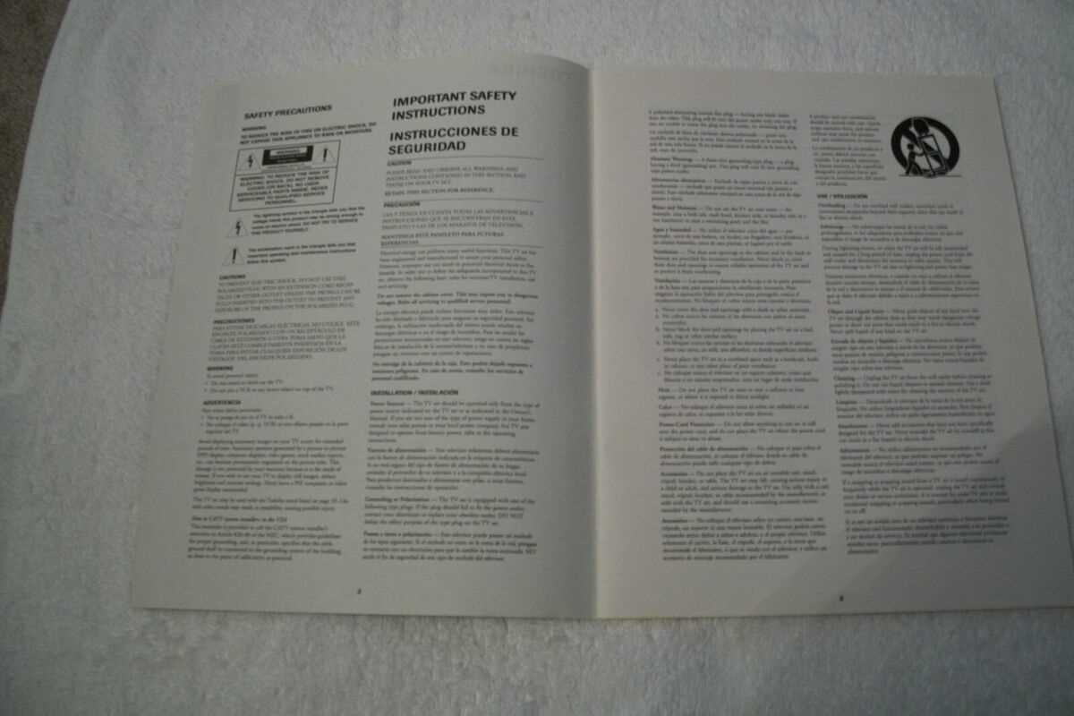 instruction manual for toshiba tv