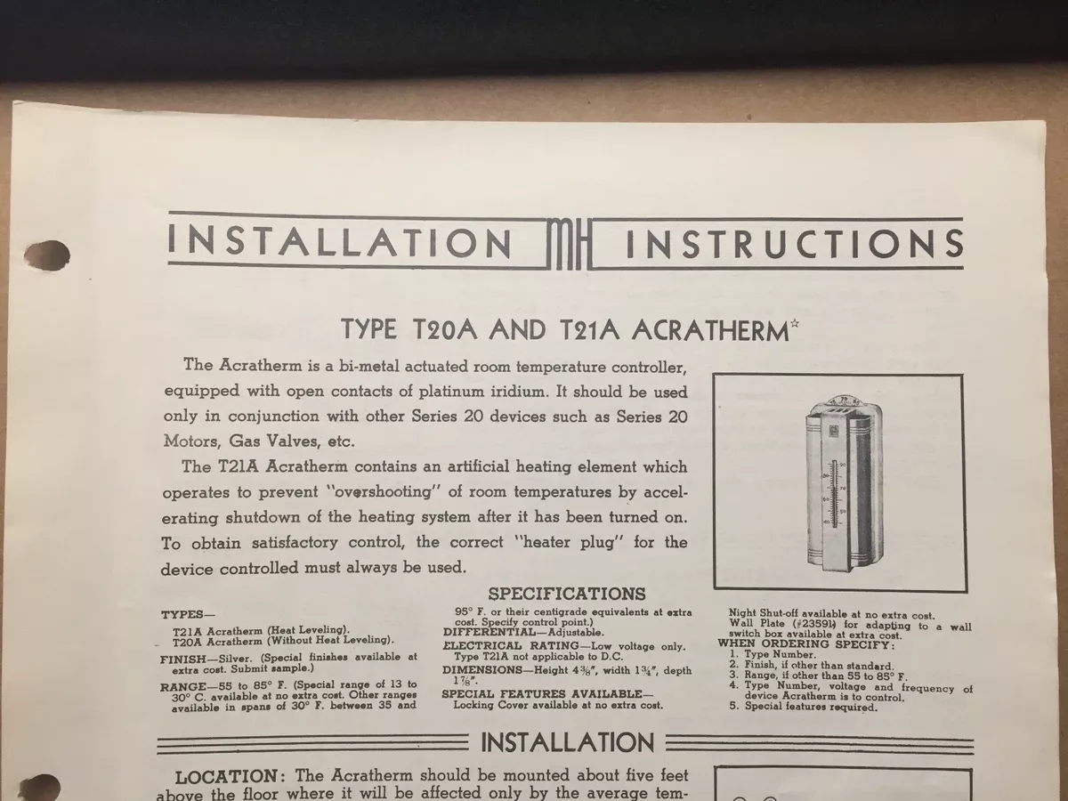 instruction manual honeywell thermostat