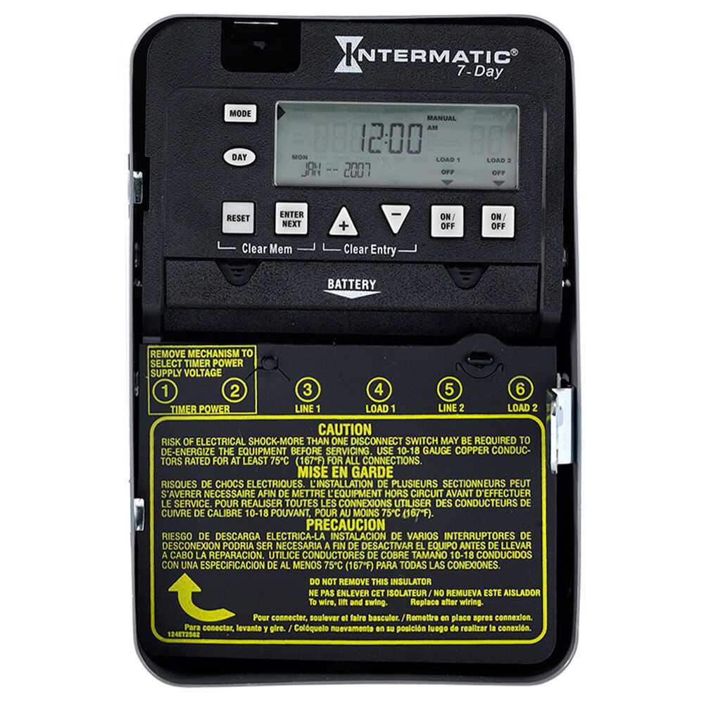 intermatic timer instruction manual