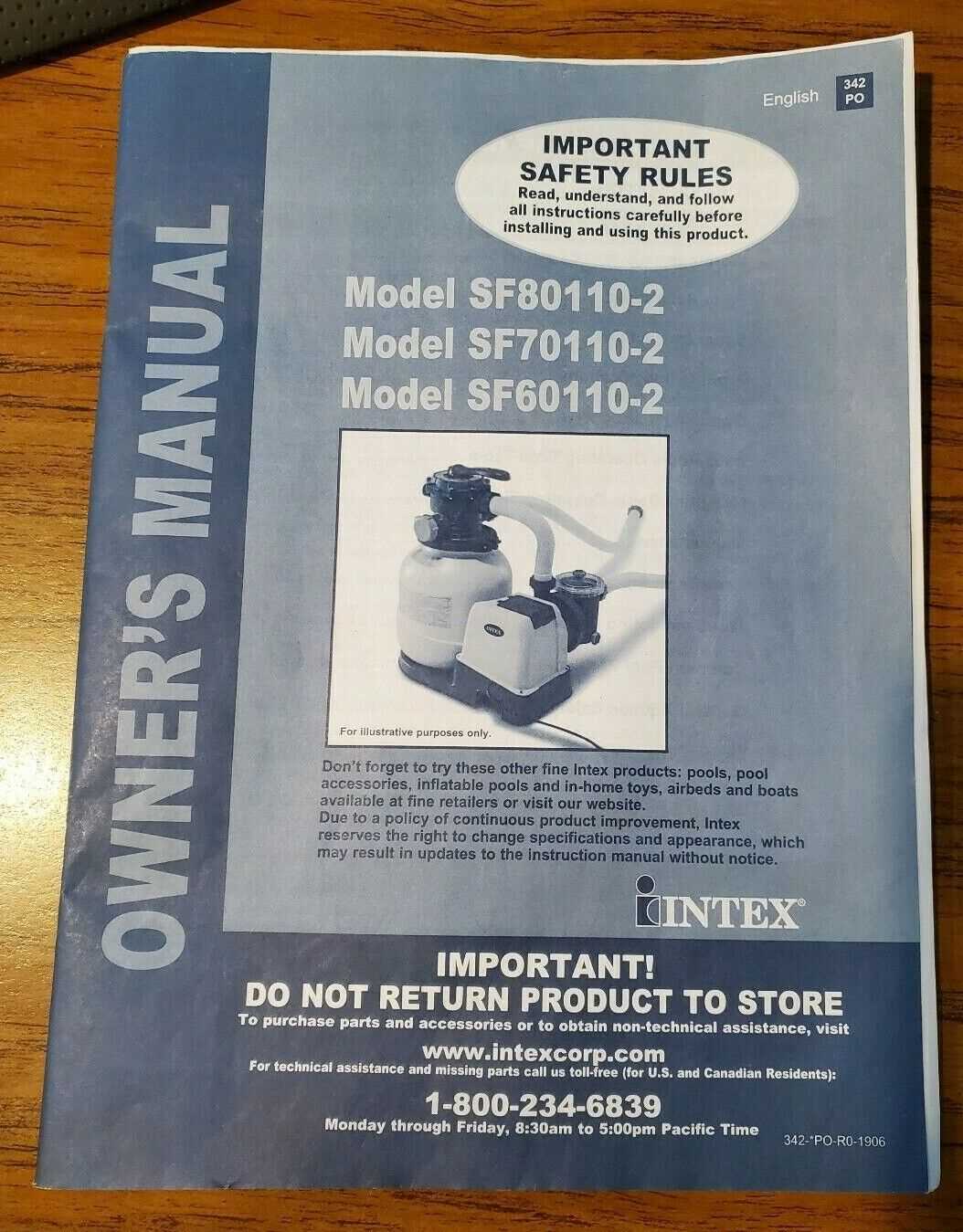 intex pool manual instructions