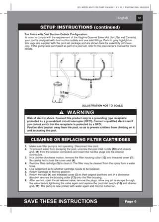 intex pool manual instructions