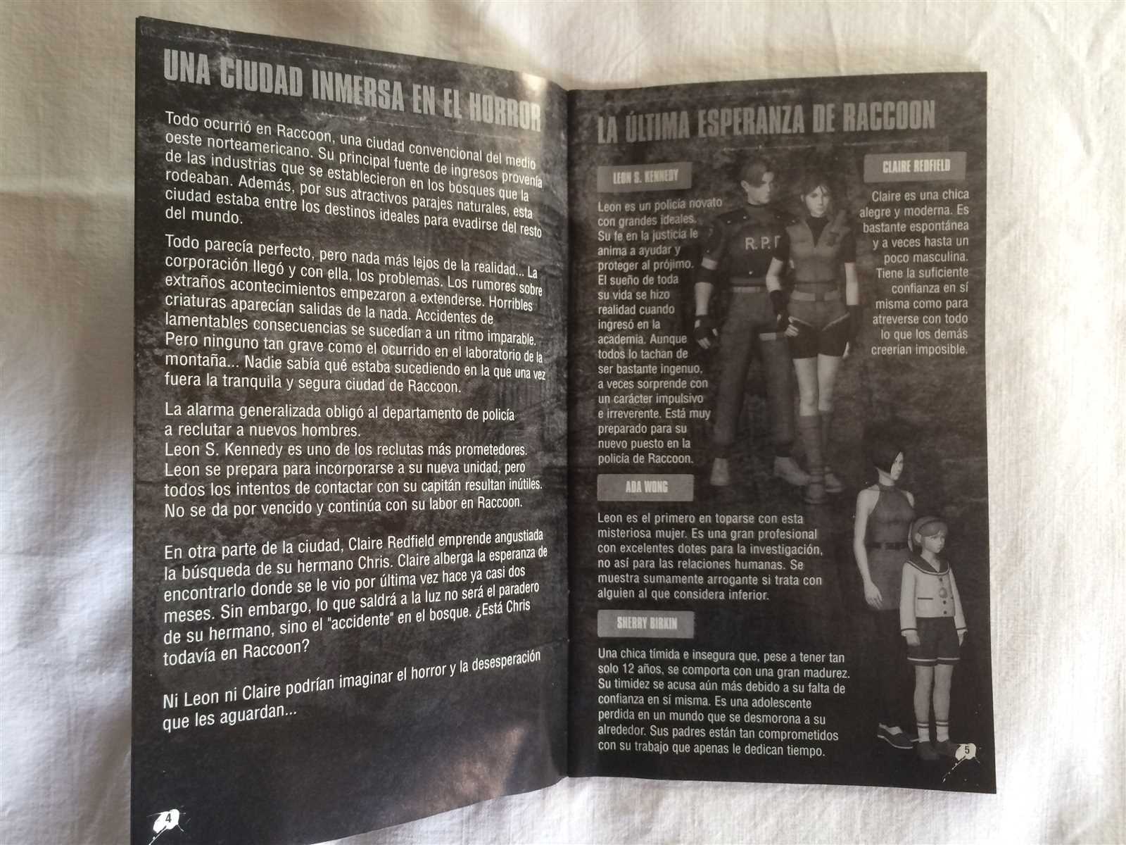 resident evil 2 instruction manual