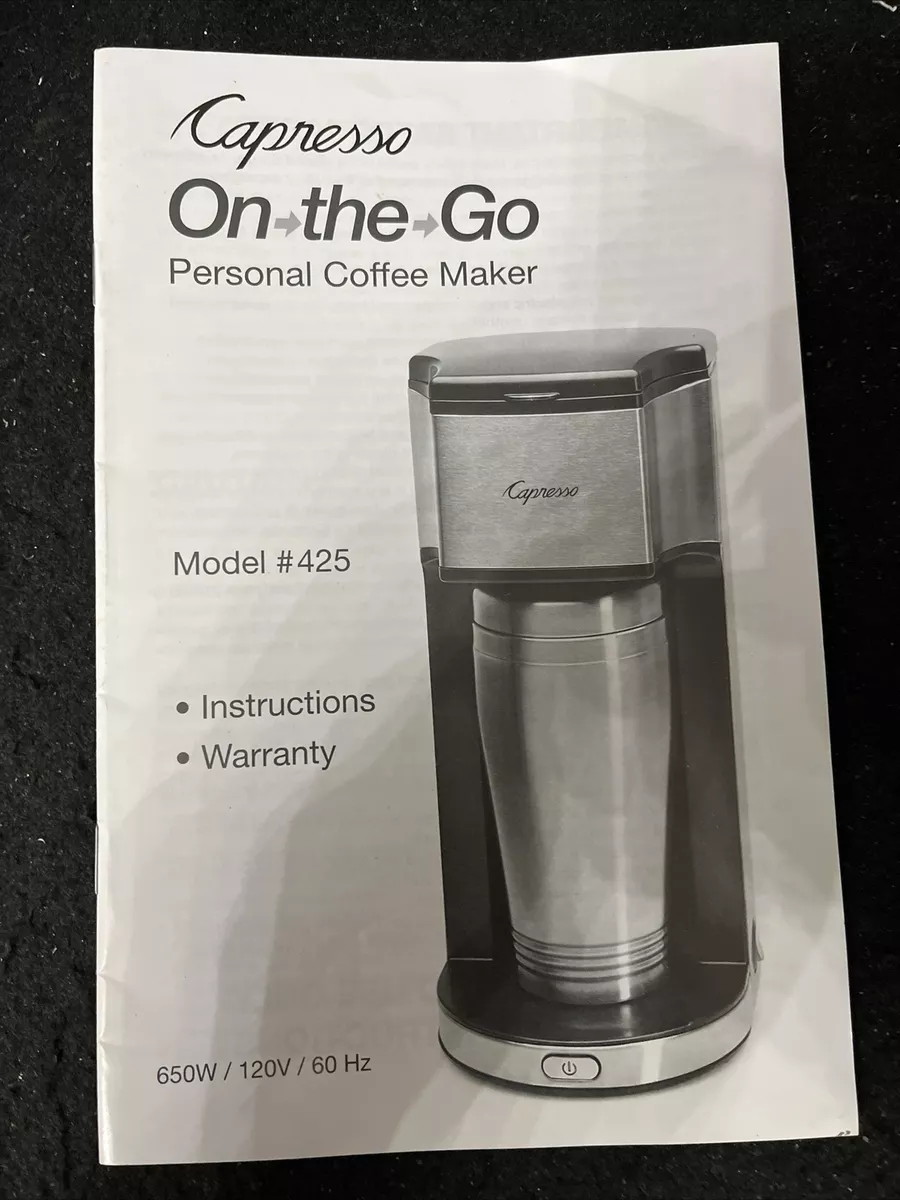 capresso coffee maker instruction manual