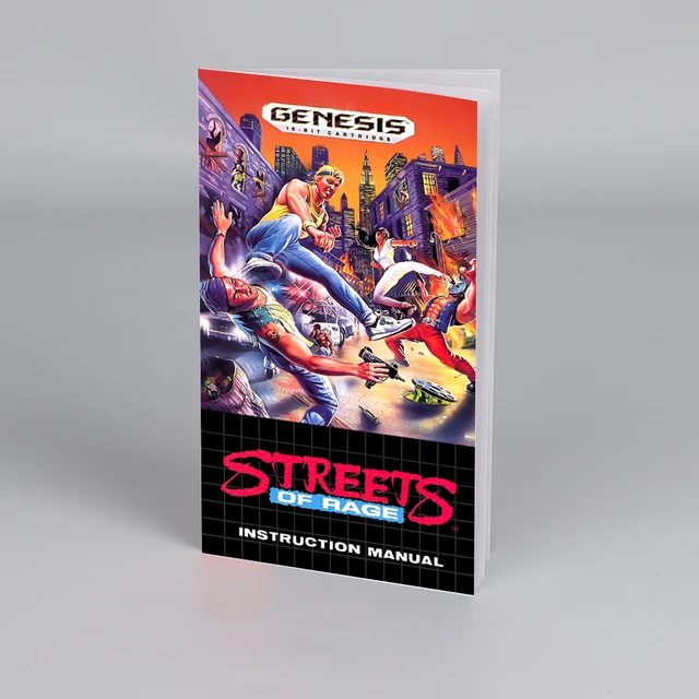 streets of rage 2 instruction manual