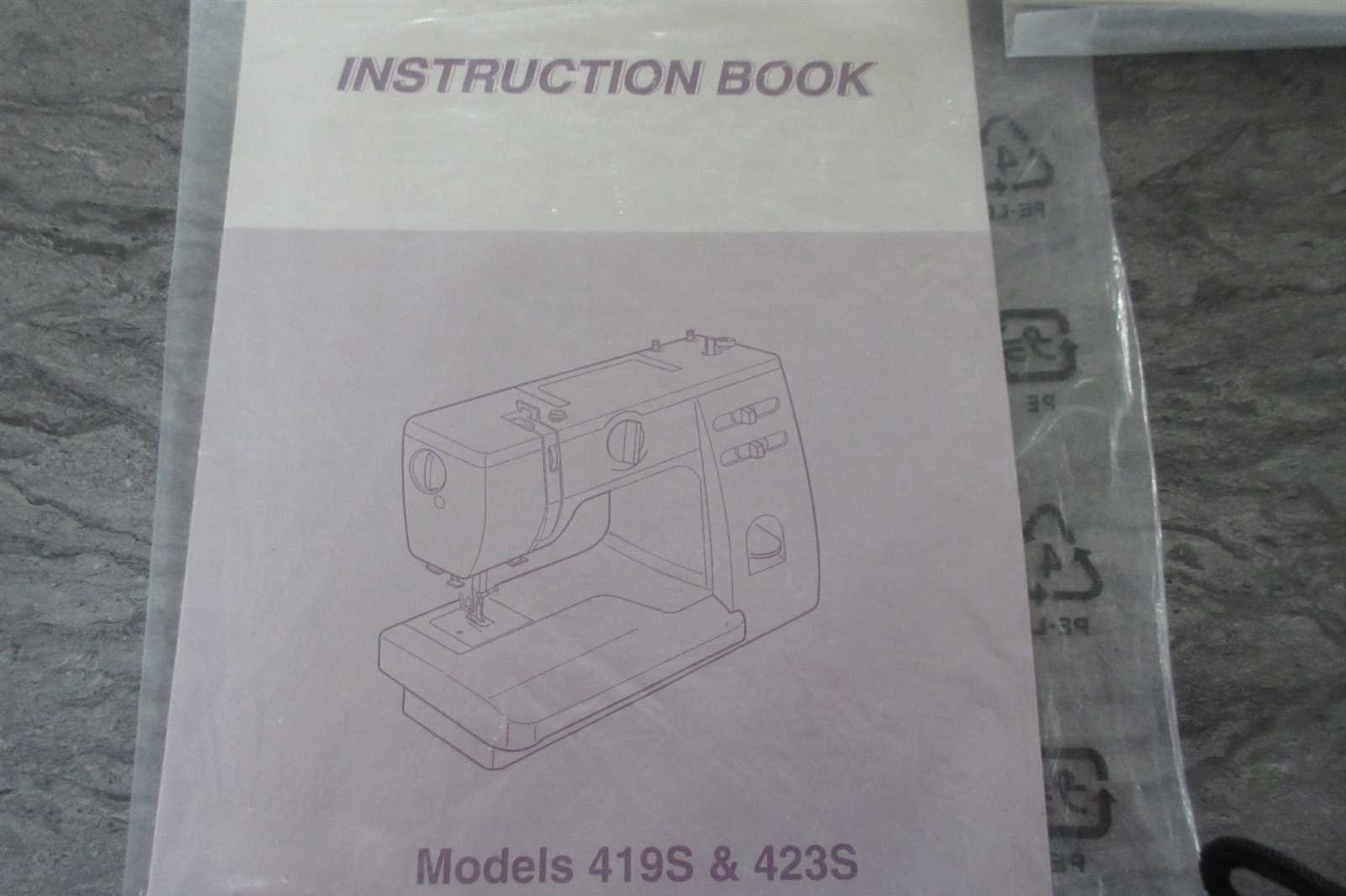 janome 419s instruction manual