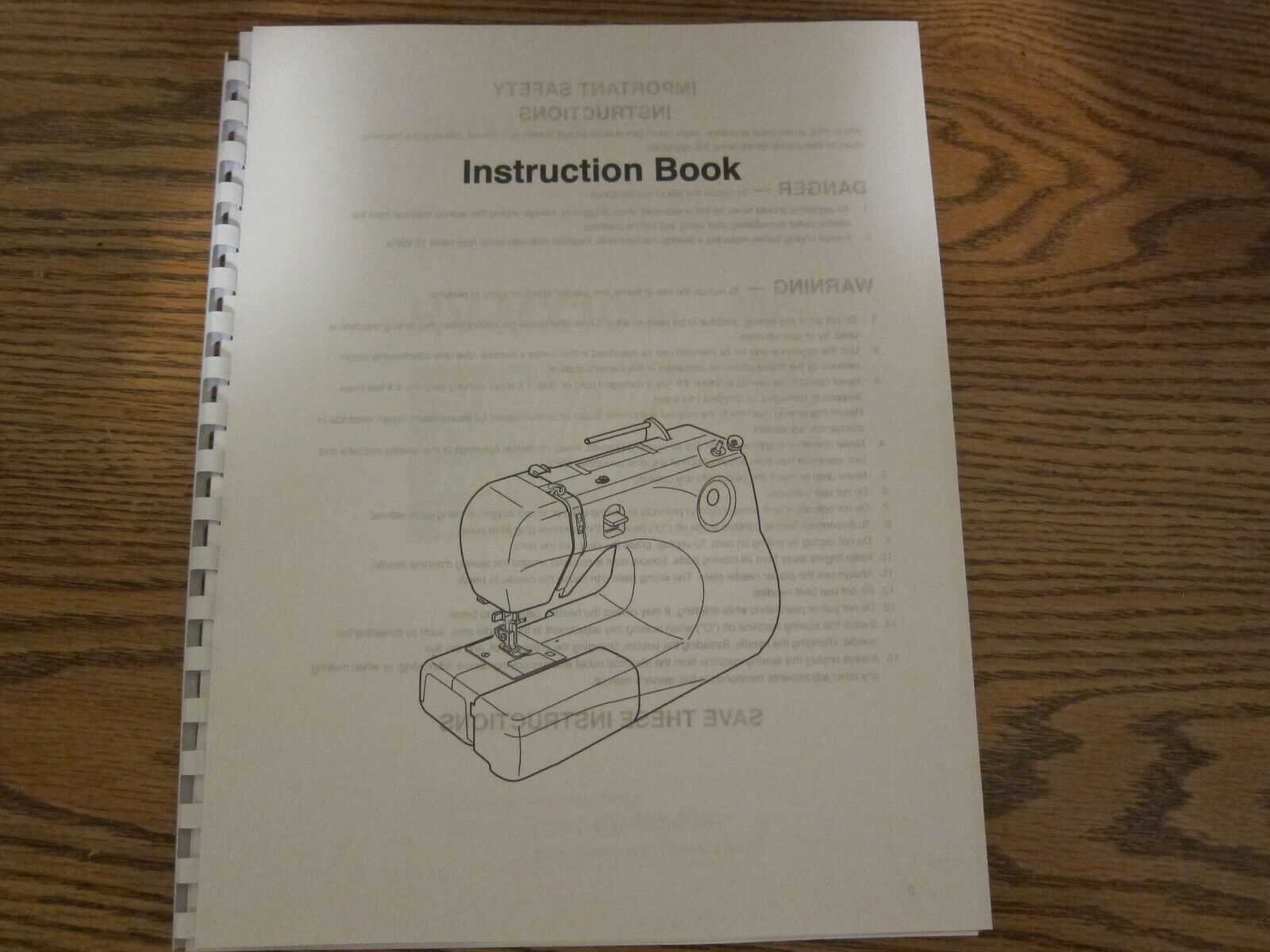 janome excel pro 5124 instruction manual