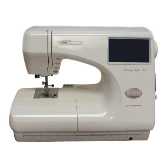 janome memory craft 4900 instruction manual