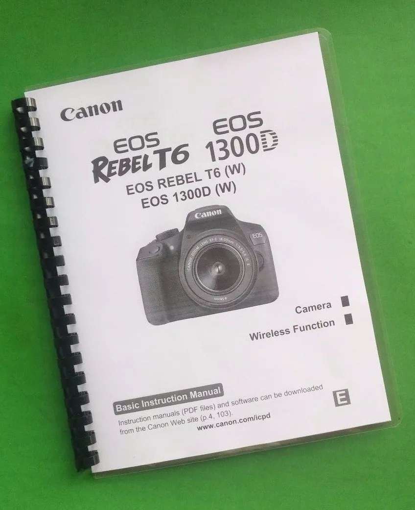 canon 1300d instruction manual