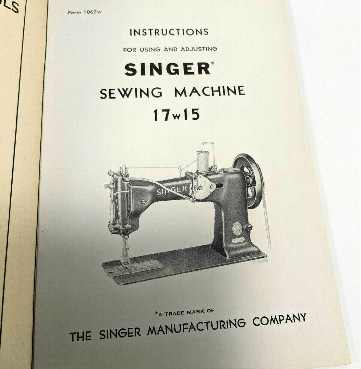 singer industrial sewing machine instruction manual