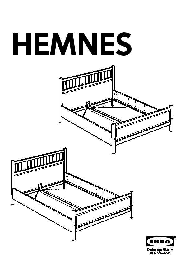 hemnes bed frame instruction manual