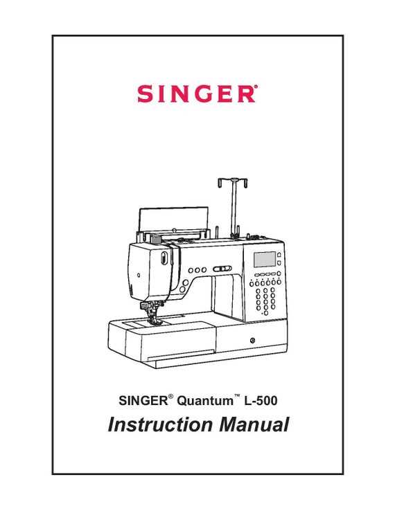 singer confidence instruction manual