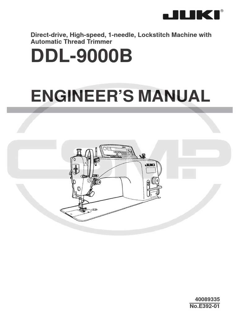 juki ddl 9000 instruction manual