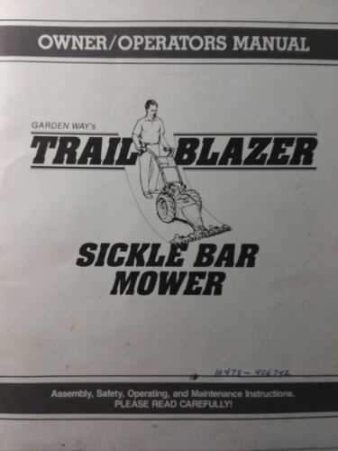 troy bilt instruction manual