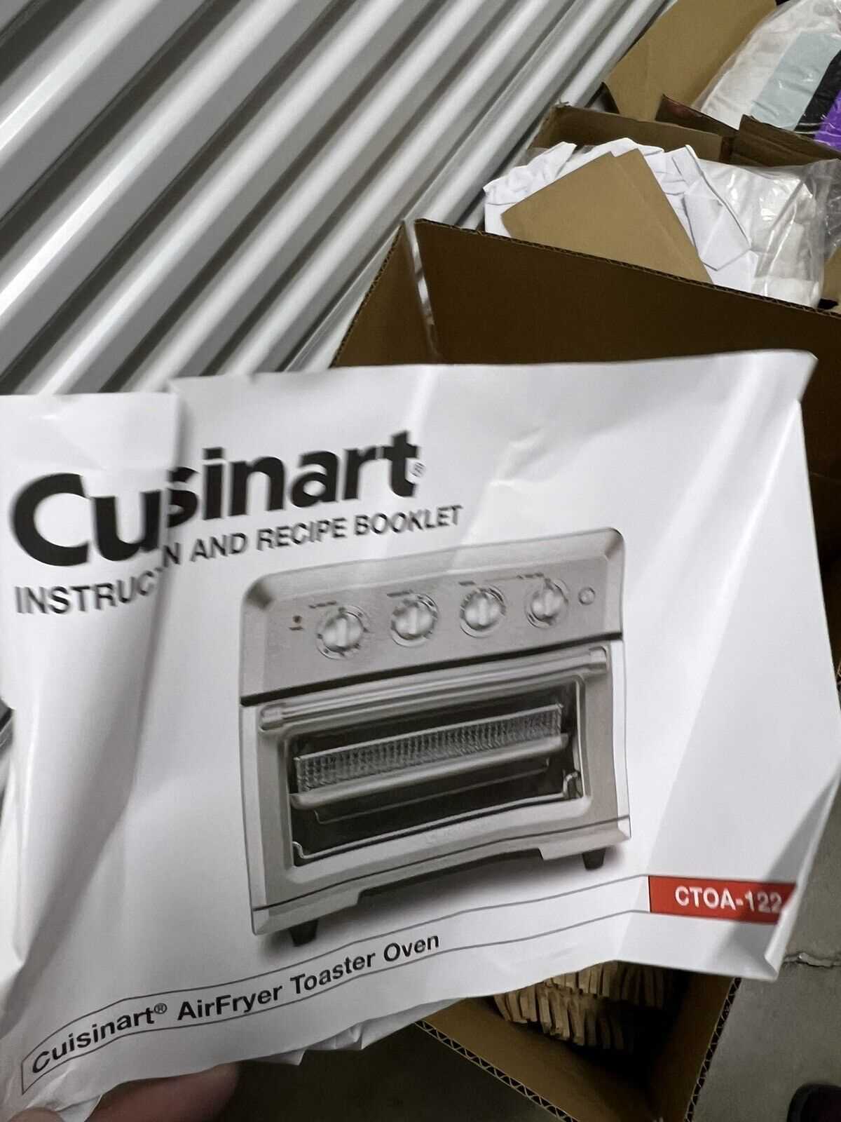 cuisinart air fryer toaster oven instruction manual