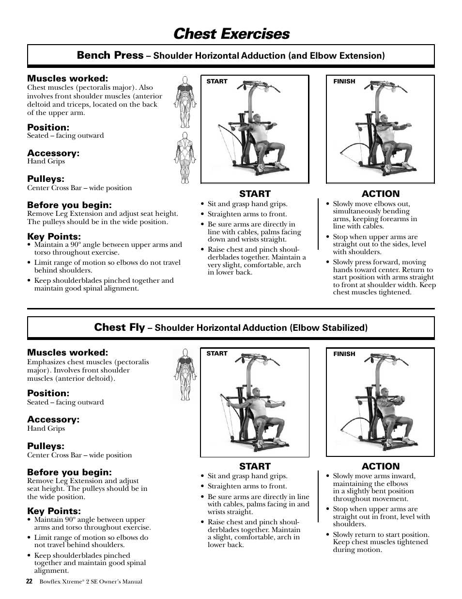 bowflex xtreme 2 se instruction manual