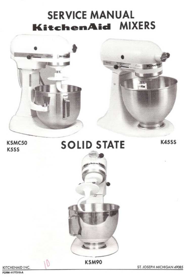 kitchenaid ksm90 instruction manual