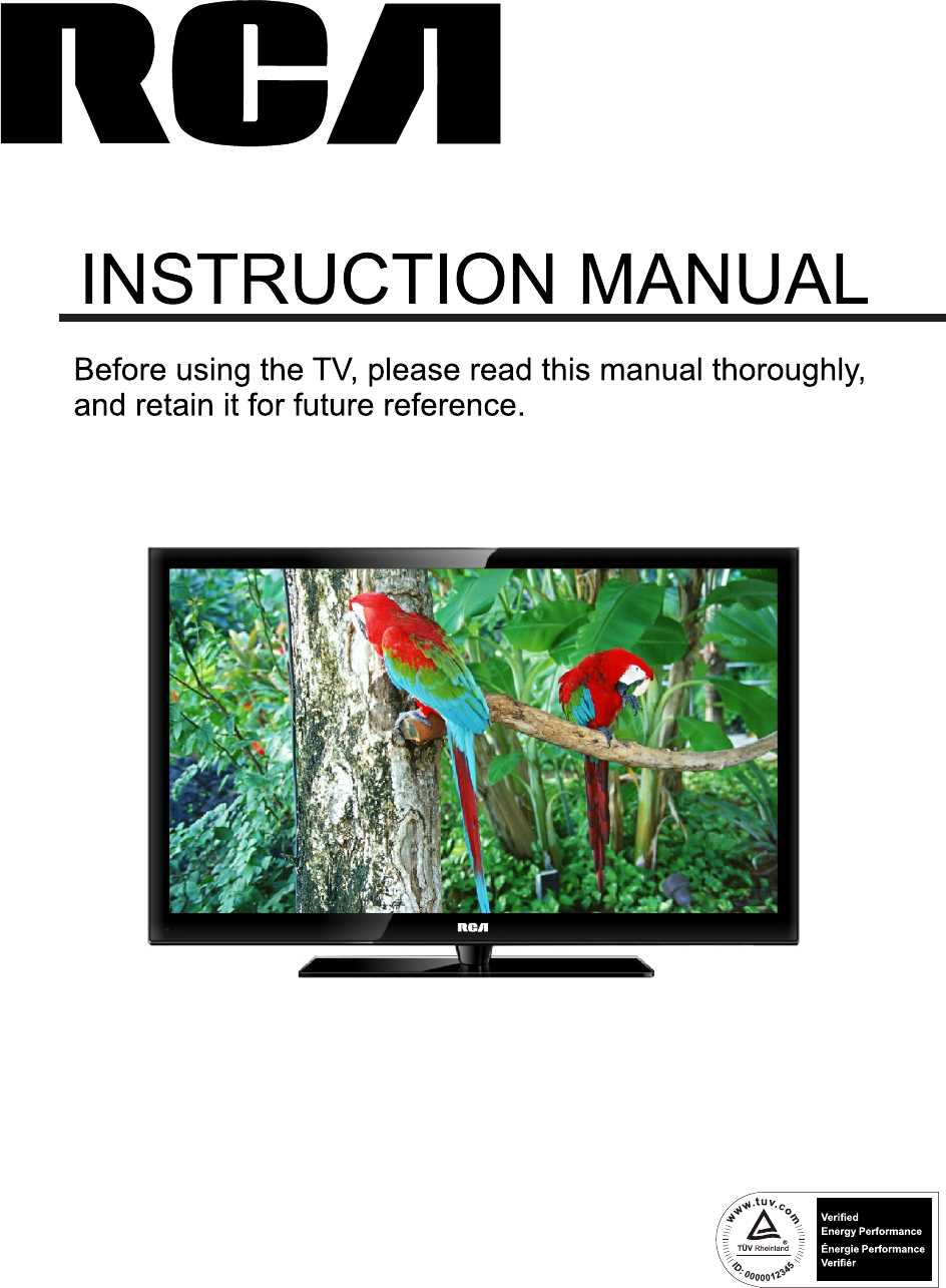 rca tv instruction manual