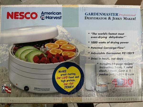 nesco food dehydrator instruction manual