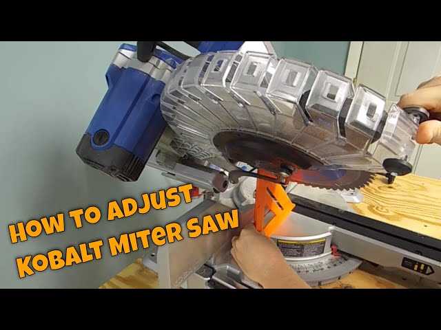 kobalt miter saw instruction manual