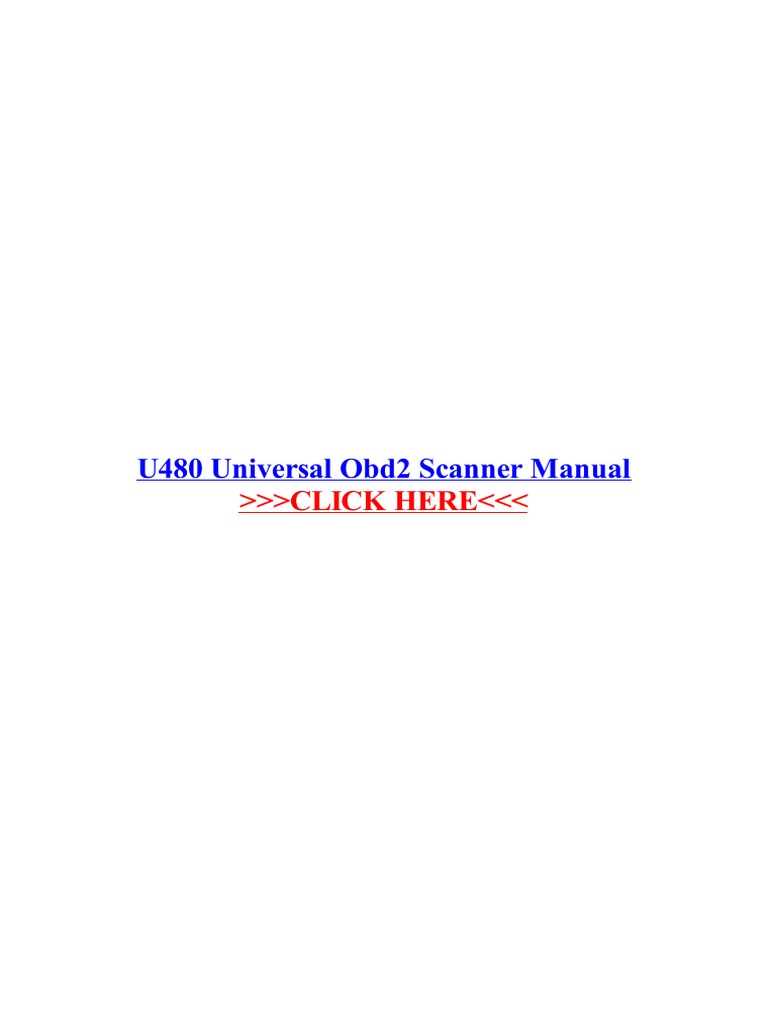 memo scanner u480 instruction manual
