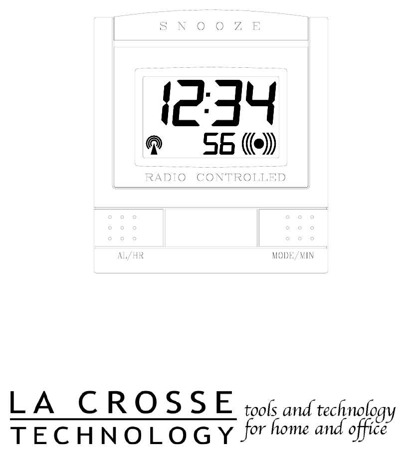 la crosse technology clock instruction manual