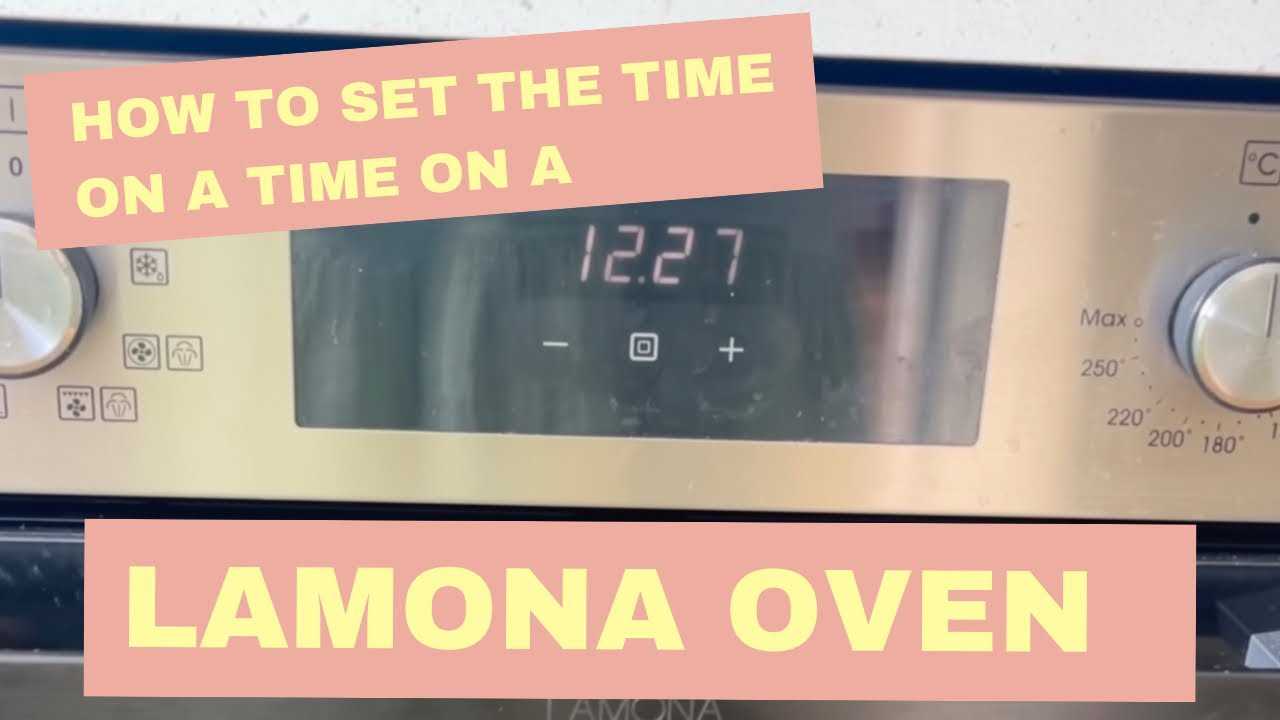 lamona oven instruction manual