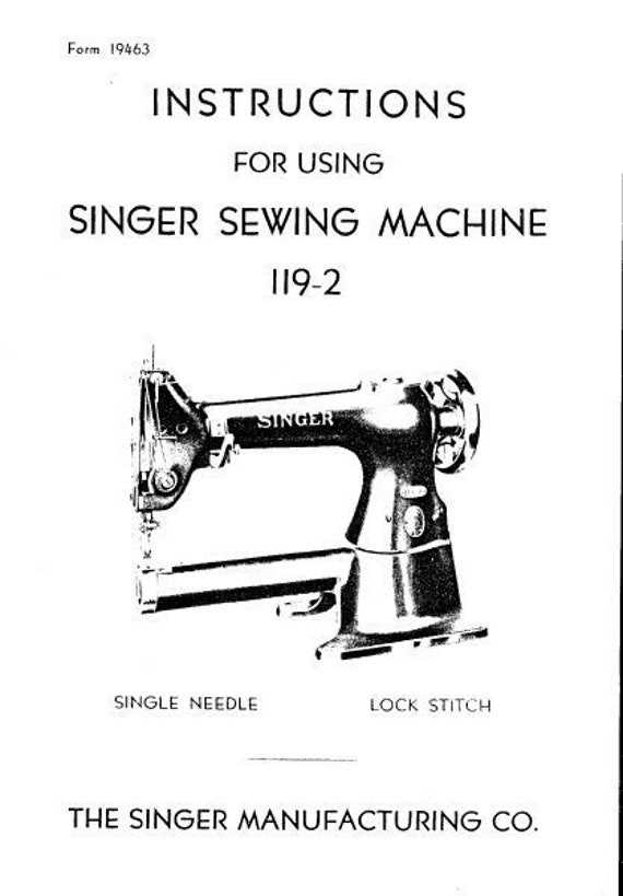 singer sewing machine 4452 instruction manual