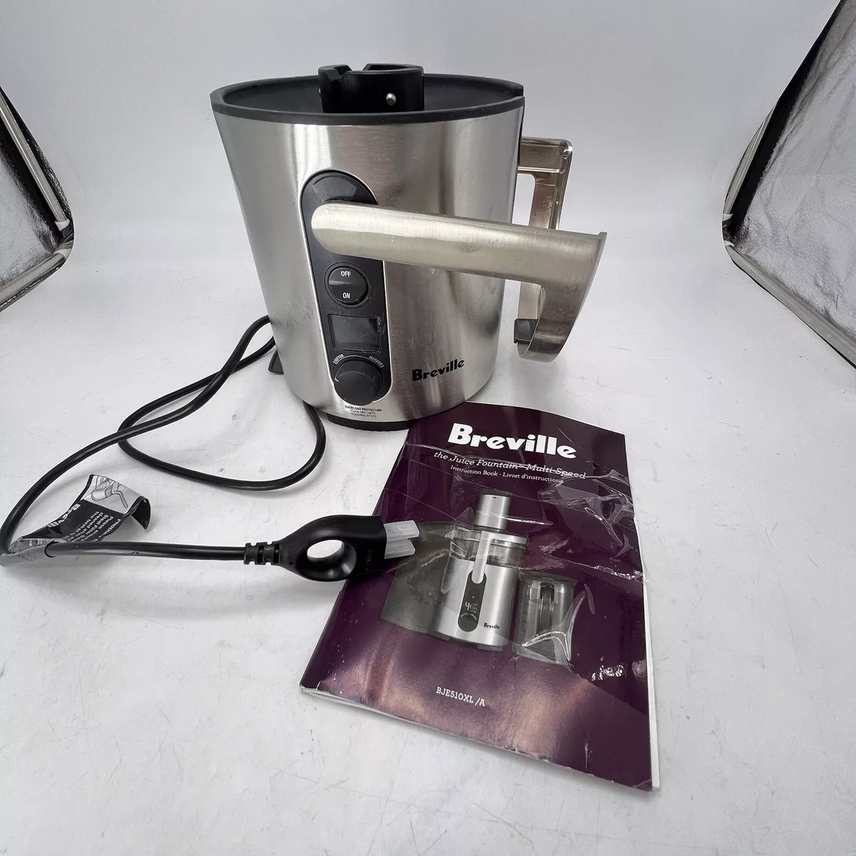 breville juice fountain instruction manual