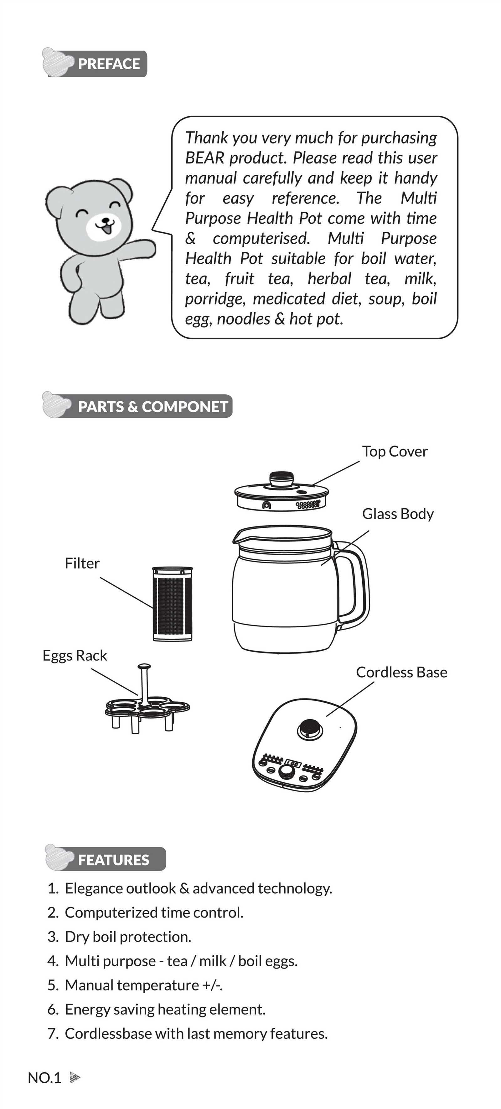 hot pot instruction manual