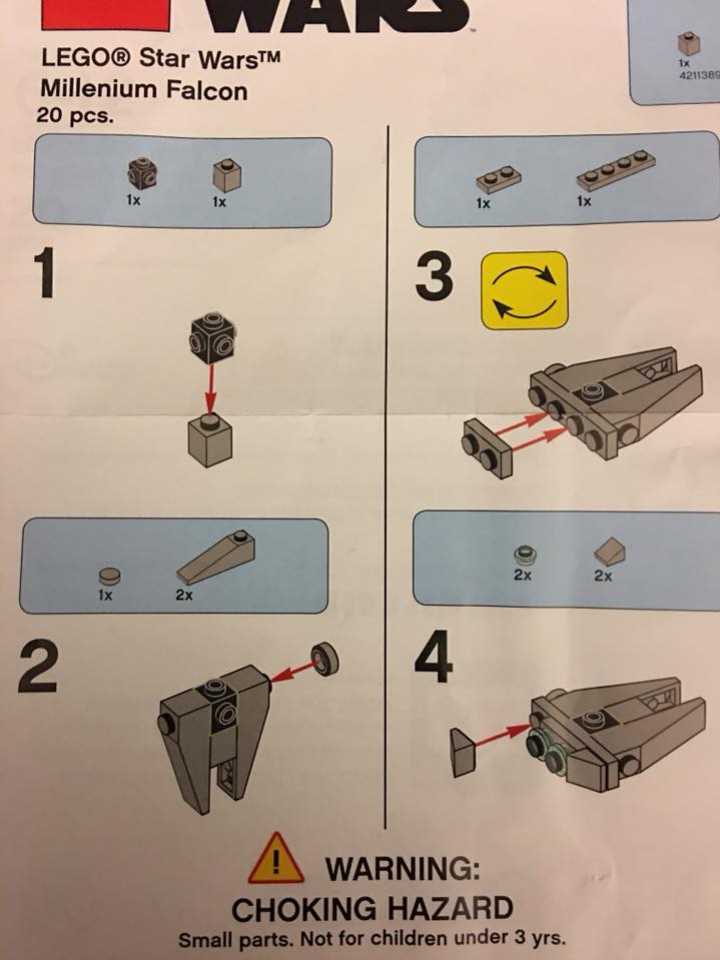 lego star wars millennium falcon instruction manual