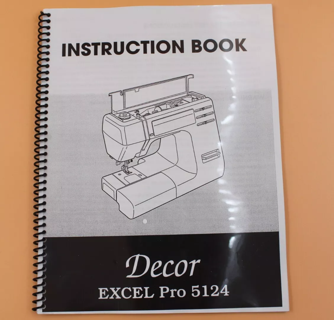 janome decor excel pro 5124 instruction manual