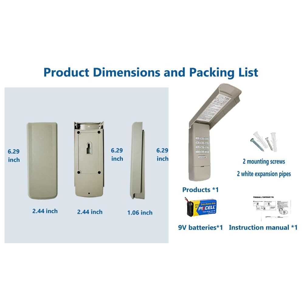 liftmaster keypad instruction manual
