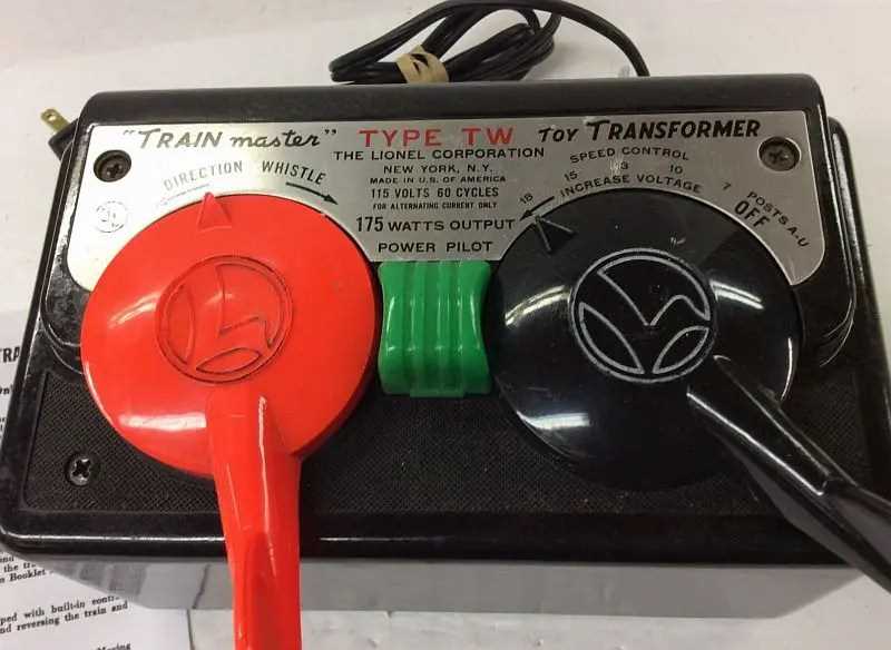 lionel kw transformer instruction manual