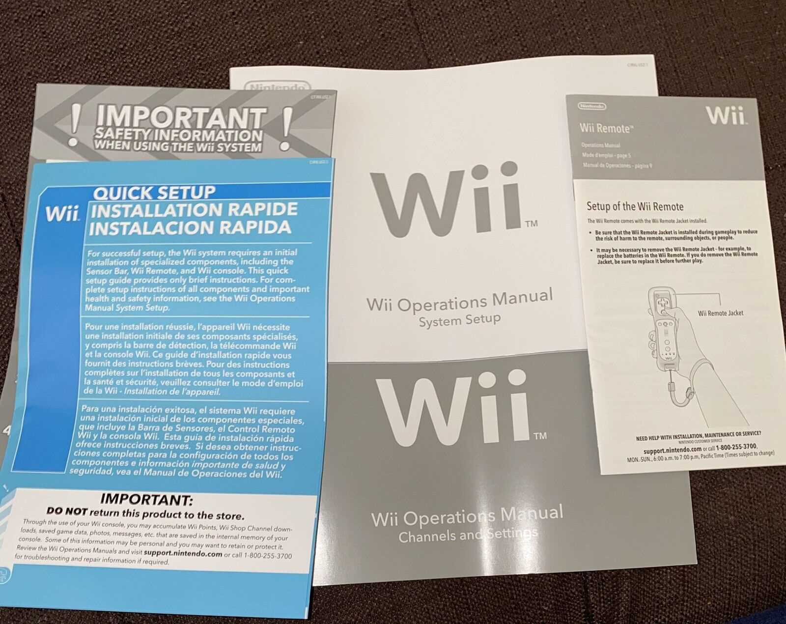 wii instruction manual troubleshooting