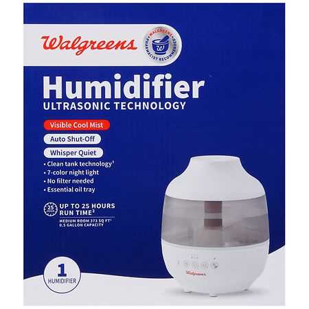 walgreens cool mist humidifier instructions manual