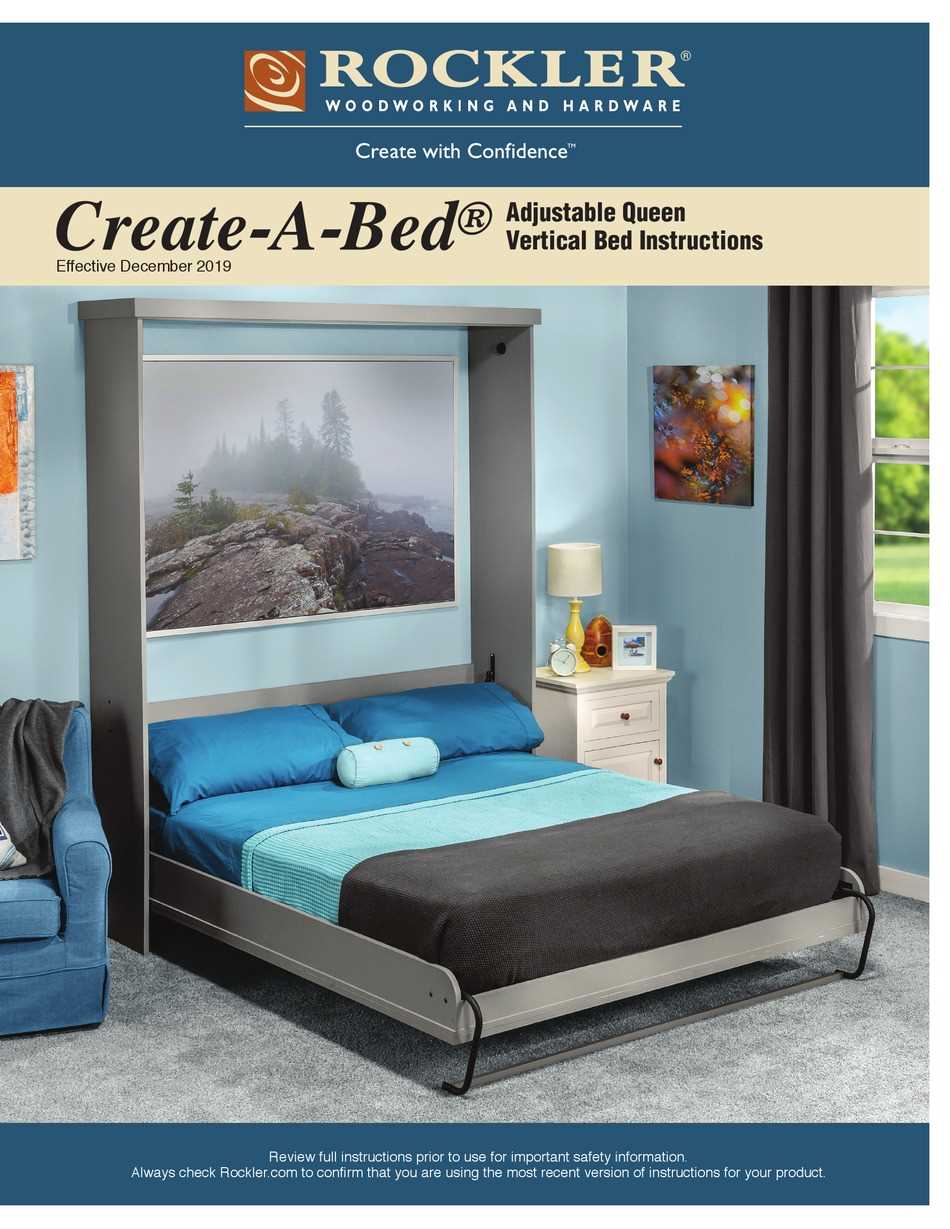 create a bed instruction manual