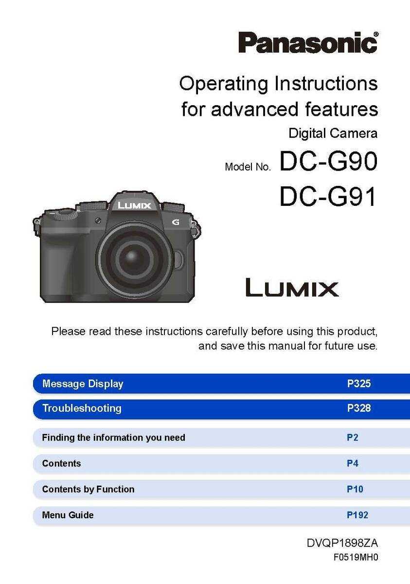 lumix g7 instruction manual