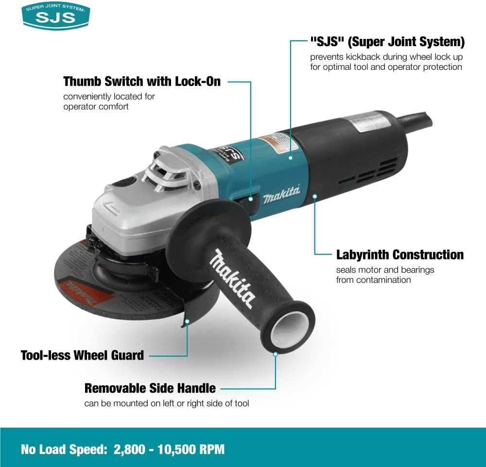 makita angle grinder instruction manual