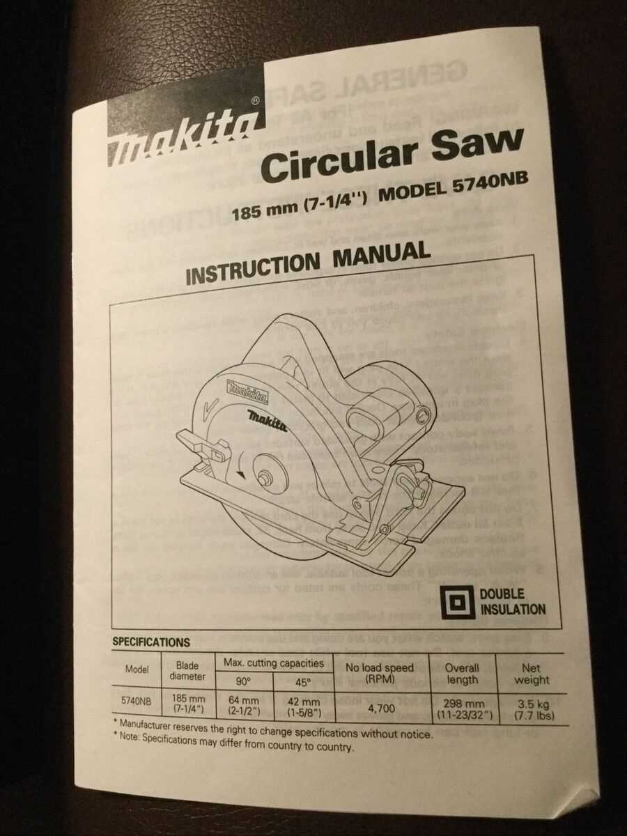 makita circular saw instruction manual